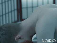 Bubble butt jock Zach Covington fucked by muscular BBC stud