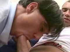 faggot Papis extremely fellating and on wild anal plowing.