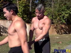 PETERFEVER Homo Jocks Jessie Lee And Sunny D Outdoor Pummel