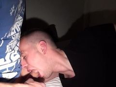 Clothed men tape themselves doing naughty things to one another