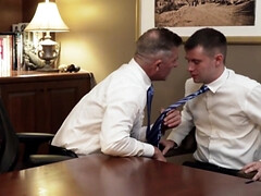 Fingering and deep anal banging on the office desk