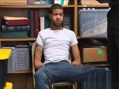 Straight Black Twink With A Huge Cock Fucked By Gay Loss Prevention Officer