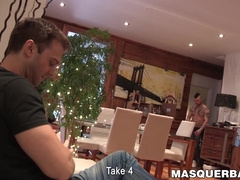 Punk looking hunk Manuel Deboxer penetrates Gabriel Clark savagely